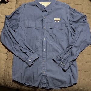 Columbia Men's Slate Blue & Grey Button-Down Shirt Pair